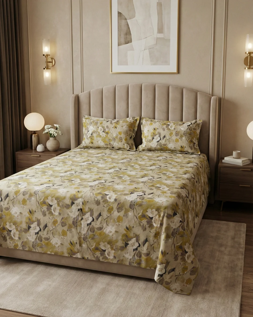 digital-print-bedsheet-cotton-olive-blossom