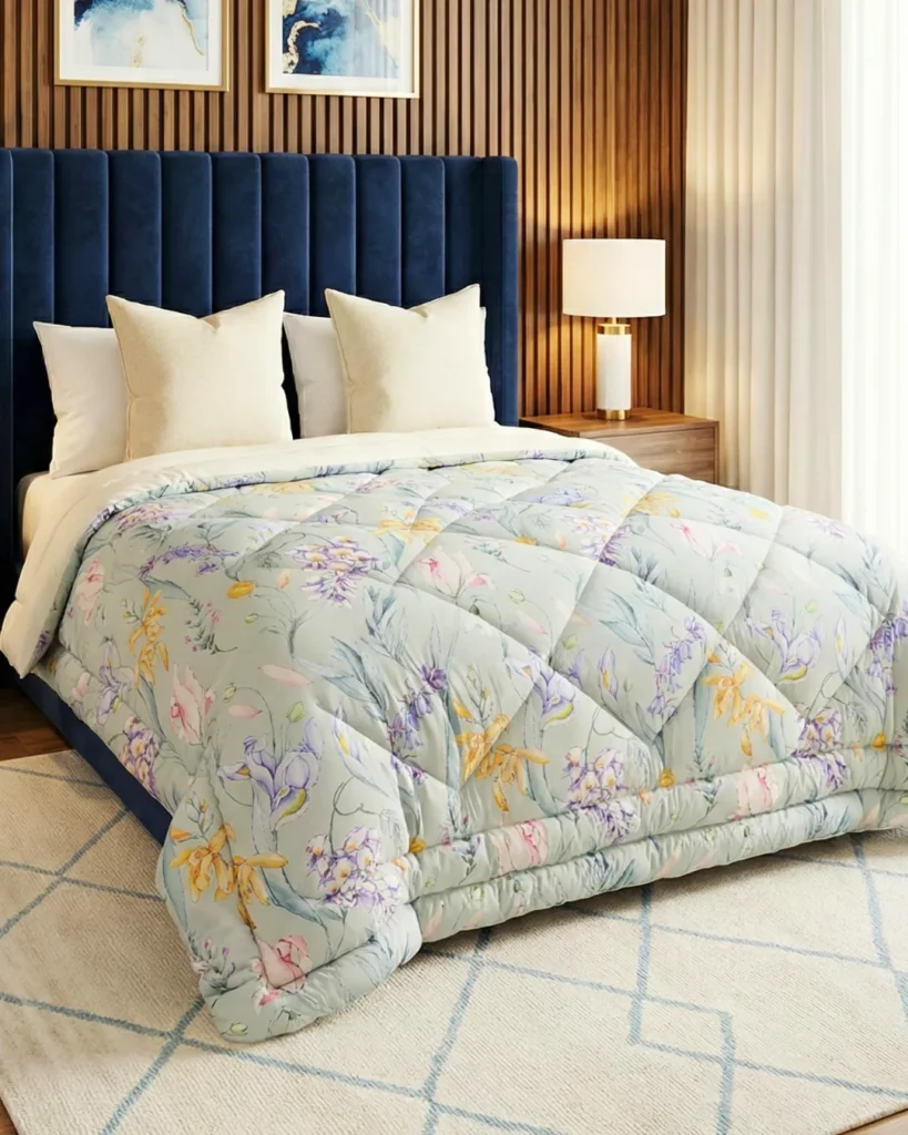 Mint Wildflower Best Rajai for Heavy Winter | Ultra soft microfiber ...