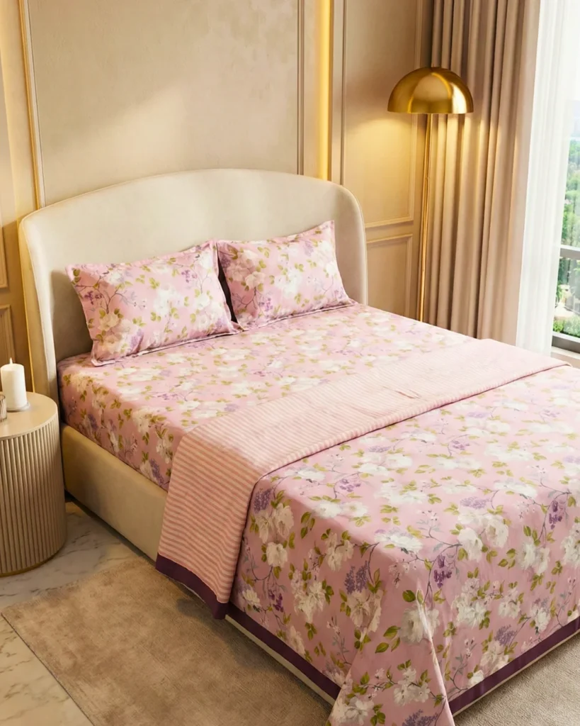 Ultimate Cotton Dohar Buying Guide 2026: How to Choose the Right One 6 Rose Garden cotton dohar double bed – 100% cotton 3-layer reversible dohar by Vardhman Mills