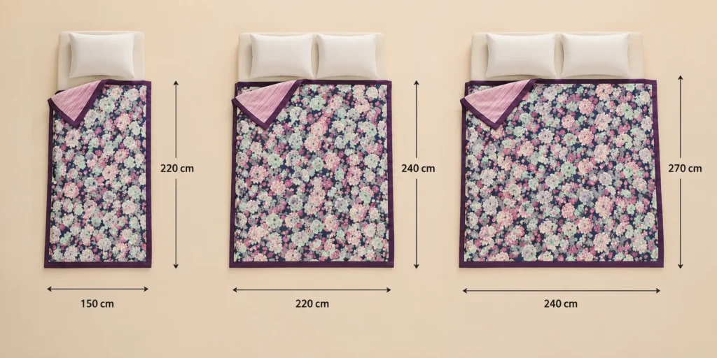Ultimate Cotton Dohar Buying Guide 2026: How to Choose the Right One 2 cotton dohar size guide single double king